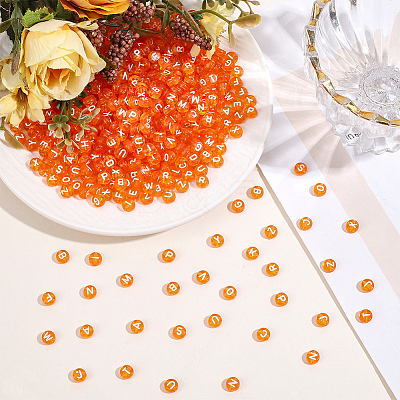 1000Pcs Transparent Acrylic Beads TACR-ME0001-08D-1