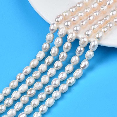 Natural Cultured Freshwater Pearl Beads Strands PEAR-N012-06T-1