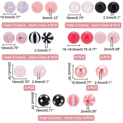 1 Set Acrylic Beads Set FIND-PH0007-04C-1