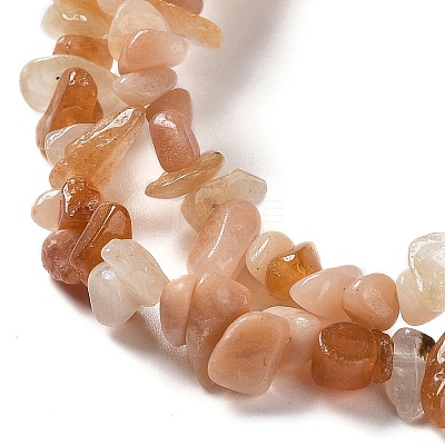 Natural Pink Aventurine Beads Strands X-G-E607-A13-1