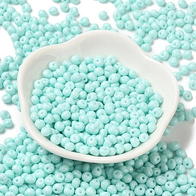 6/0 Opaque Baking Paint Glass Seed Beads SEED-M012-02A-04-1