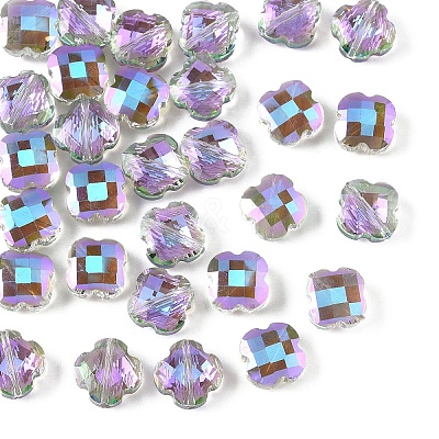 30Pcs Electroplate Glass Beads EGLA-YW0006-16G-1