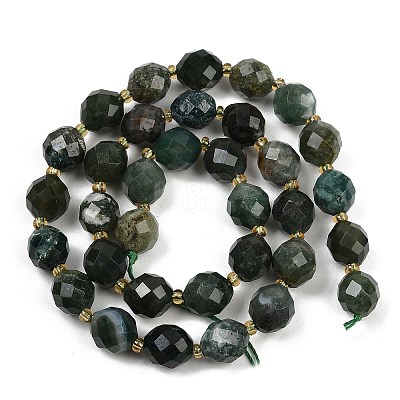 Natural Moss Agate Beads Strands G-N342-149I-26-1