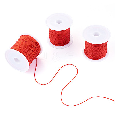 3 Rolls 3 Styles Round Nylon Braided Cord NWIR-TADJ0001-03B-1
