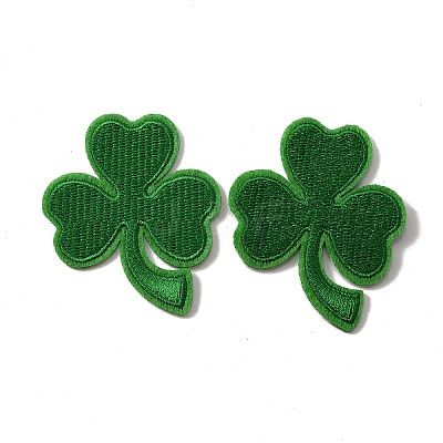 Polyester Fabrics Computerized Embroidery Cloth Sew on Patches LS-PATC-WH0001-28-1