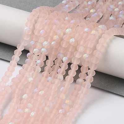 Transparent Glass Beads Strands X1-EGLA-A034-T4mm-MB22-1