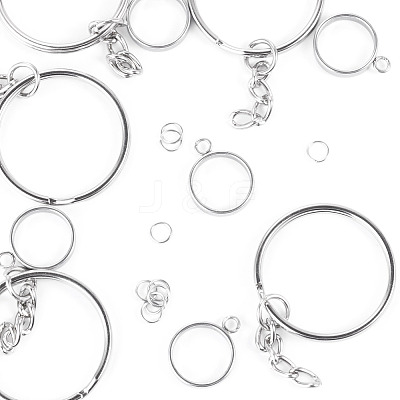 5Pcs 304 Stainless Steel Open Back Bezel Pendants STAS-TAD0001-01A-1