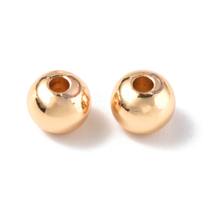 Rack Plating Brass Beads KK-E070-01C-G-1