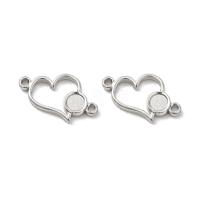 Non-Tarnish 304 Stainless Steel Cabochon Connector Settings LS-STAS-B032-11P-1