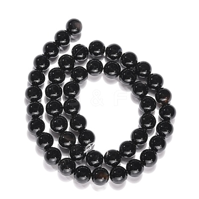 Natural Onyx Beads Strands G-G390-8mm-01-1