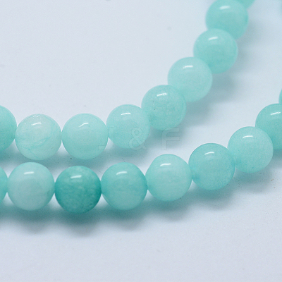 Natural & Dyed White Jade Bead Strands X-G-P370-02-10mm-1