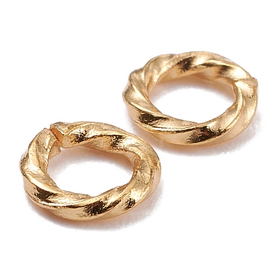 Brass Open Jump Rings KK-F824-110A-G-1