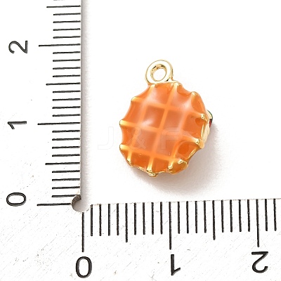 Brass Enamel Pendants KK-CBA260B-14A-G-1