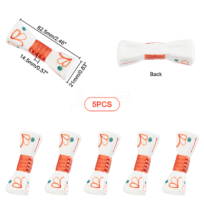 5Pcs Porcelain Chopsticks Stand DJEW-CA0001-21-1