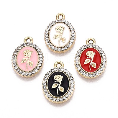 Alloy Enamel Pendants ENAM-T020-112KCG-1