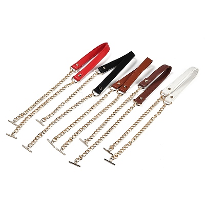 5Pcs 5 Colors Imitation Leather Bag Straps FIND-WR0009-93-1