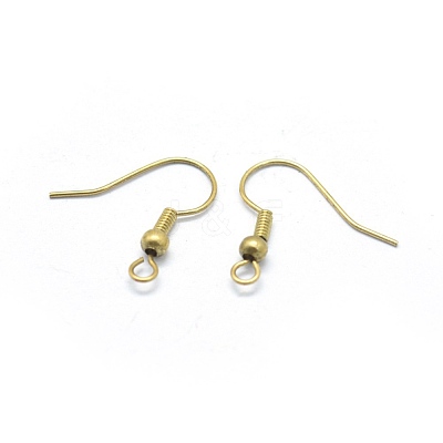 Brass Earrings Hook Findings KK-L184-22C-1