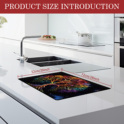 1Pc Cloth Induction Cooktop Protector Mats AJEW-GA0006-58A-1