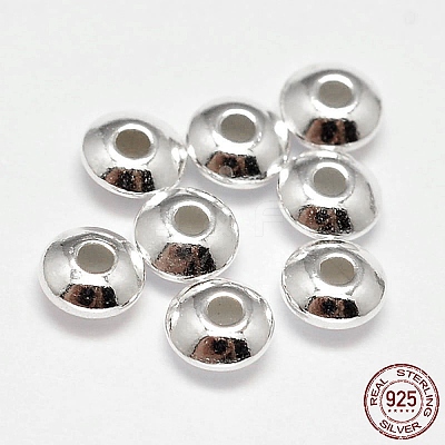 925 Sterling Silver Spacer Beads X-STER-F019-03D-1