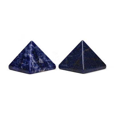 Natural Sodalite Orgonite Pyramid Display Decorations G-C186-07J-1