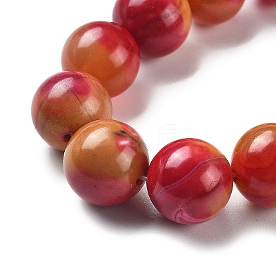 Natural Multi-Color Agate Beads Strands G-A261-B12-14mm-1