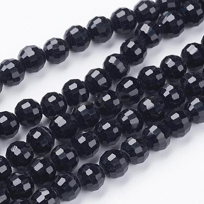 Transparent Glass Bead Strands GLAA-R095-6mm-08-1
