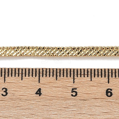 Brass Flat Snake Chain Necklace NJEW-R260-01G-1