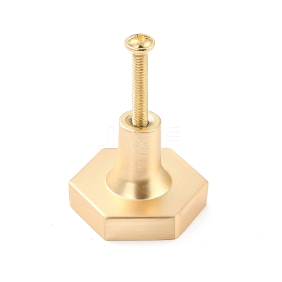 Hexagon with Marble Pattern Brass Box Handles & Knobs DIY-P054-C08-1