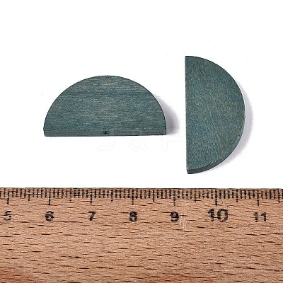 Painted Natural Wood Beads WOOD-T021-05B-05-1