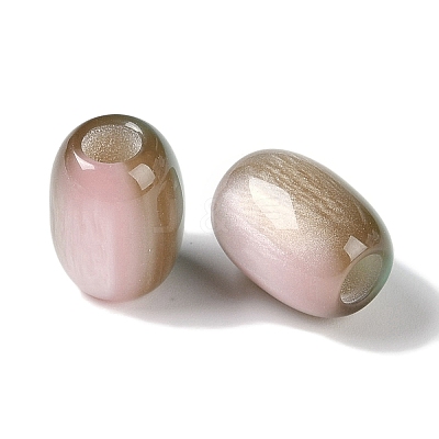 Triple Color Resin European Beads RESI-F055-13-1