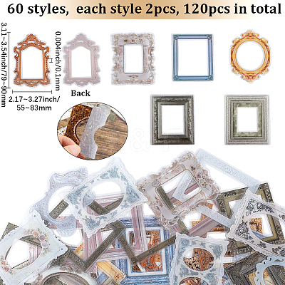 6 Sets 6 Styles PET Stickers AJEW-SP0002-55-1