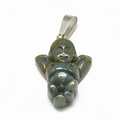 Natural & Synthetic Mixed Stone Pendants G-S294-72-1