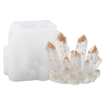 DIY Crystal Cluster Display Decoration Silicone Molds DIY-YWC0003-02A-1