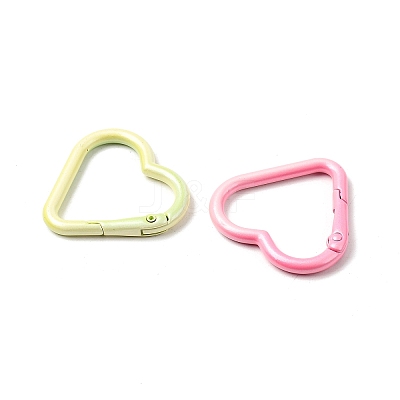 Spray Paint Alloy Spring Gate Rings FIND-C086-01A-1
