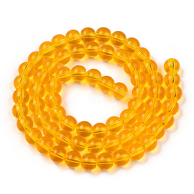 Transparent Glass Beads Strands X-GLAA-T032-T6mm-11-1