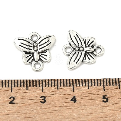 Butterfly Tibetan Style Alloy Links connectors TIBE-5369-AS-LF-1