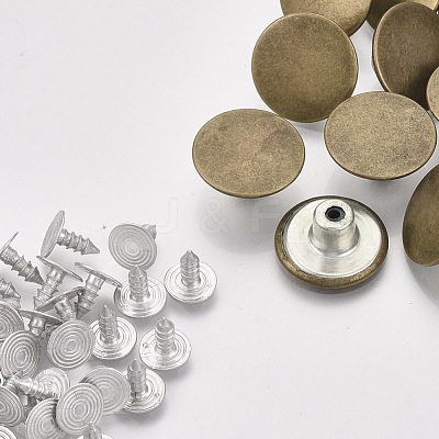 Iron Button Pins for Jeans BUTT-Q044-01AB-1