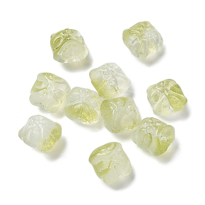 Baking Paint Transparent Glass Beads GLAA-C035-01N-1