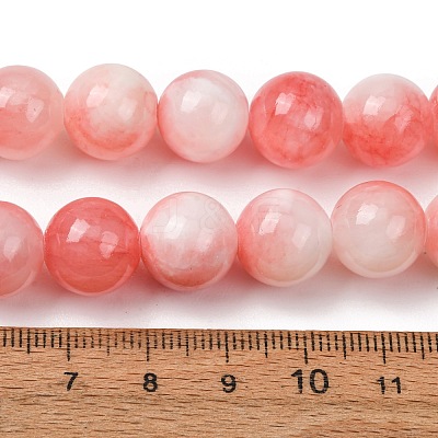 12MM Dyed Natural Green Jade Round Beaded Necklaces GG-CBAA808-04P-E-1