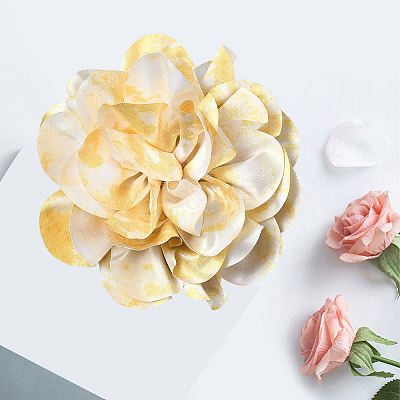 Multi Petal Flower Cloth Brooches JEWB-CN0001-14C-1