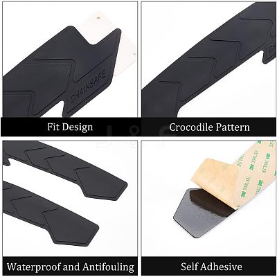 Silicone Bicycle Down Tube Frame Protectors AJEW-WH0317-17-1