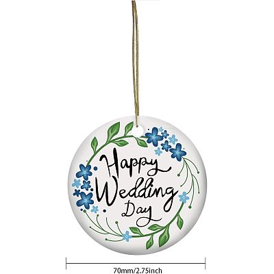 Handmade Porcelain Pendants PORC-WH0005-019-1