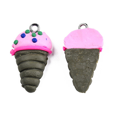 Polymer Clay Pendants CLAY-Q186-10-1
