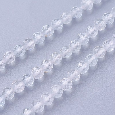 Natural White Topaz Beads Strands G-F619-28-3mm-1