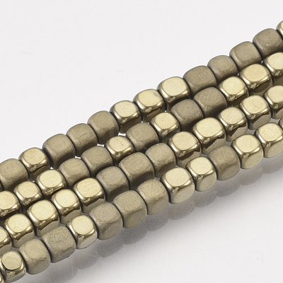 Electroplate Non-magnetic Synthetic Hematite Bead Strands X-G-Q467-11I-1