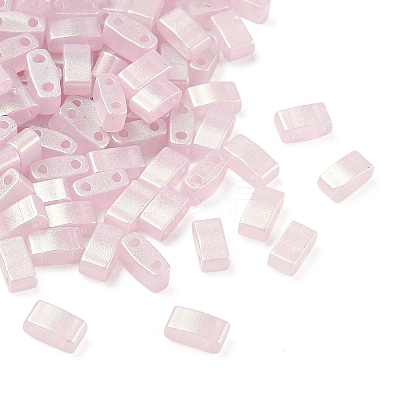Glass 2-Hole Baking Paint Glass Seed Beads GLAA-G130-01A-1