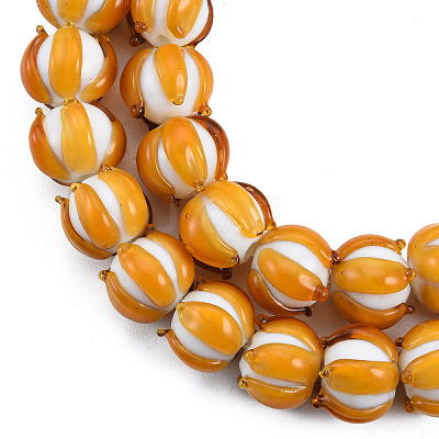 Handmade Lampwork Beads Strands LAMP-N021-44C-1