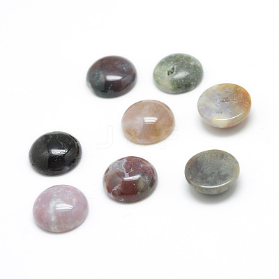 Natural Indian Agate Gemstone Cabochons X-G-T020-18mm-23-1