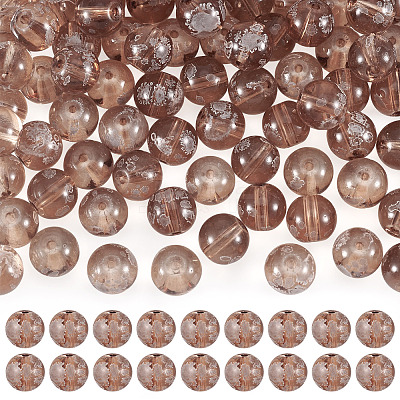 80Pcs Handmade Transparent Lampwork Beads FIND-TAD0001-04F-1