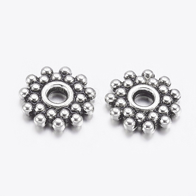 Gear Tibetan Silver Spacer Beads AA119-NF-1